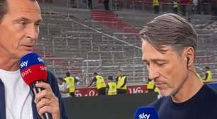 Técnico segura as lágrimas em entrevista ao vivo ao saber da morte de amigo