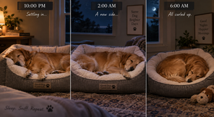 O lugar onde seu cachorro dorme pode explicar por que ele troca de cama várias vezes durante a noite