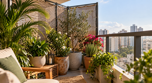 Como criar uma proteção contra vento para plantas cultivadas em varandas altas