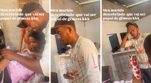 'É mesmo?': reação de homem ao descobrir que vai ser pai de gêmeas viraliza; assista
