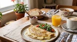 Panqueca de aveia com queijo: café da manhã fácil e saudável
