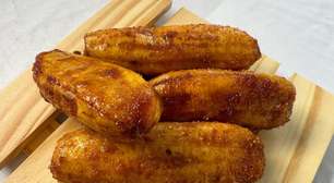 Banana caramelizada na airfryer que vira sobremesa saudável e irresistível em minutos