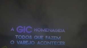 Show de drones da GIC homenageia Varejo e ABRAS