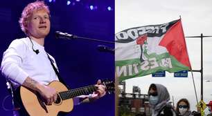 Ed Sheeran pede desculpas aos fãs e discursa sobre Gaza em show