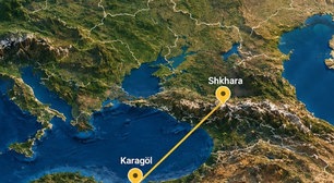 A "linha de visão" mais longa de todo o planeta: uma fotografia real da Turquia vista a 500 quilômetros do Cáucaso