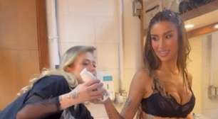 Bianca Andrade chama atenção ao maquiar bumbum para o Dança dos Famosos: 'Botar para jogo'