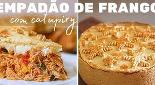 Empadão de frango com catupiry super cremoso, com aquela massa especial que derrete na boca