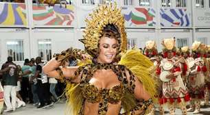 Paolla Oliveira volta à Sapucaí como rainha de bateria da Imperatriz