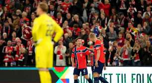 Em jogo eletrizante, Noruega vence Dinamarca com dois gols de Haaland