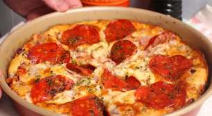 Torta de pepperoni com massa super fofinha de liquidificador e recheio bem caprichado