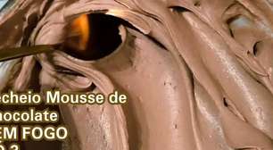Recheio de chocolate feito sem ir ao fogo no estilo mousse bem estruturado e perfeito