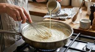 Os cozinheiros concordam: "Para que o molho branco fique mais cremoso, não adicione mais manteiga, mas sim 50 ml de leite."