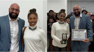 Ebony é homenageada pela cidade que inspirou o projeto 'KM2' com medalha