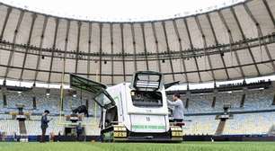 Criticado, gramado do Maracanã recebe reforço para jogo da NFL