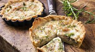 Quer um lanche da tarde mais proteico? Aprenda a preparar essa quiche de atum