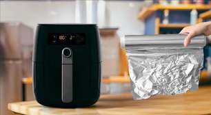 Antes de usar papel alumínio na air fryer, saiba disso