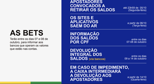 Quando começa a valer a proibição de apostas em bets no Brasil? Veja as datas