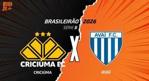 Criciúma x Avaí: onde assistir, escalações e arbitragem