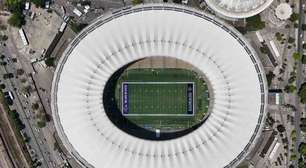 Maracanã divulga imagens do gramado para jogo da NFL; veja