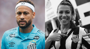 Neymar lamenta morte de Naty Potira e faz homenagem à torcedora do Santos