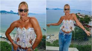 Look de Virginia para a NFL no Maracanã chama a atenção e divide opiniões