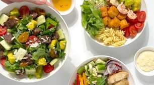 Salada proteica para a semana: prepare tudo de uma vez