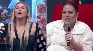 Lívia Andrade flagra choro de Tati Machado no 'Domingão', expõe e a famosa se explica: 'Botar a culpa'