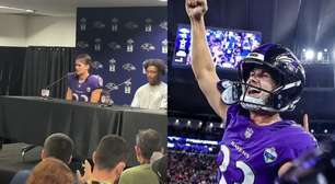 Tyler Loop, kicker do Baltimore Ravens, fala sobre o prazer que tem de jogar com os companheiros