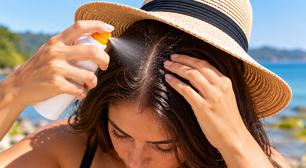 Quem tem cabelo ralo precisa lembrar do couro cabeludo ao usar proteção solar, porque as áreas expostas também podem sofrer queimadura
