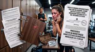 Porta de armário sem manutenção pode cair em academia, atingir rosto de cliente e gerar indenização superior a R$ 10 mil por danos estéticos