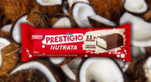 Barra de proteína Prestígio: Nutrata e Nestlé lançam novidade