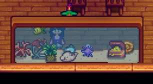 2500 horas depois, jogador de Stardew Valley descobre que Abacaxi pode ficar dentro do aquário