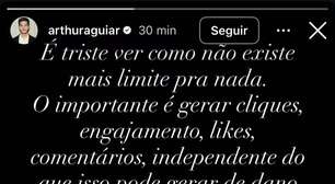 Arthur Aguiar desabafa após notícias sobre dívida de R$ 400 mil: 'É triste'