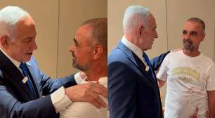 Netanyahu mostra encontro com homem que interveio em ataque de copiloto: 'Grande herói'