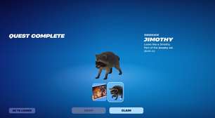 Fortnite adiciona Jimothy, o guaxinim viral, como companheiro grátis