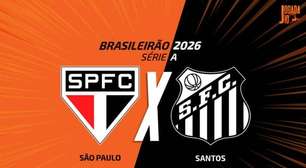São Paulo x Santos: onde assistir, escalações e arbitragem