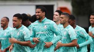 Palmeiras faz treino com coletivo de dois tempos e presença da base