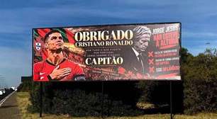 Empresário gasta R$ 11 mil em outdoors para apoiar Cristiano Ronaldo