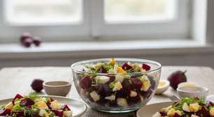 Salada de beterraba com ovo: leveza e simplicidade para refeições equilibradas