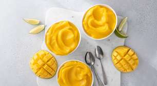 Creme de manga gelado: sobremesa simples e sem açúcar