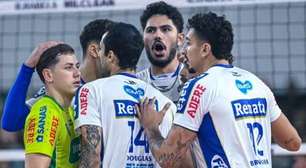 Vôlei Renata bate Suzano e fecha primeira fase na liderança do Paulista Masculino de Vôlei