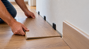 Colocar piso laminado encostado na parede: por que alguns milímetros de folga evitam que as réguas levantem quando o material se expande