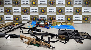Cerco de 7 horas no RS: Brigada Militar resgata reféns e aprende arsenal com 13 mil munições