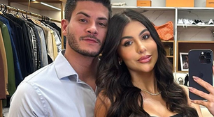 'Eu e o Arthur não estamos mais juntos', grávida do segundo filho, casamento de 3 meses e dívida de R$ 400 mil: Jheny Santucci anuncia separação de Arthur Aguiar e apaga post em seguida