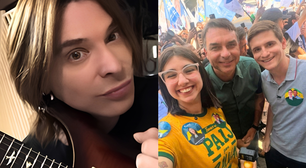 'Te declaro excomungada. E vá para o raio que a parta': ex-baterista do Angra se irrita ao ver Eduarda Campopiano, deputada 'antifeminista' do PL mais votada de SP, usando camiseta da banda de rock
