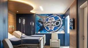 Hospital ganha quarto do Grêmio com doações de Luís Castro e atletas
