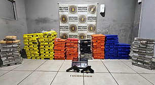Brigada Militar apreende mais de meia tonelada de maconha em apenas quatro horas no RS