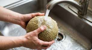 Descascar o melão sem lavar a casca parece não fazer diferença porque ela será descartada, mas nos Estados Unidos a orientação é lavar a fruta antes do corte para evitar que sujeira e bactérias sejam levadas da superfície para a polpa