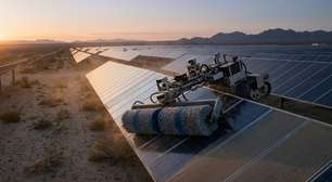 Robôs da israelense Ecoppia limpam painéis solares no deserto todas as noites sem usar 1 gota d'água e, segundo a empresa, já pouparam cerca de 9,8 bilhões de litros