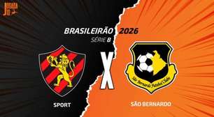 Sport x São Bernardo, AO VIVO, com a Voz do Esporte, às 18h